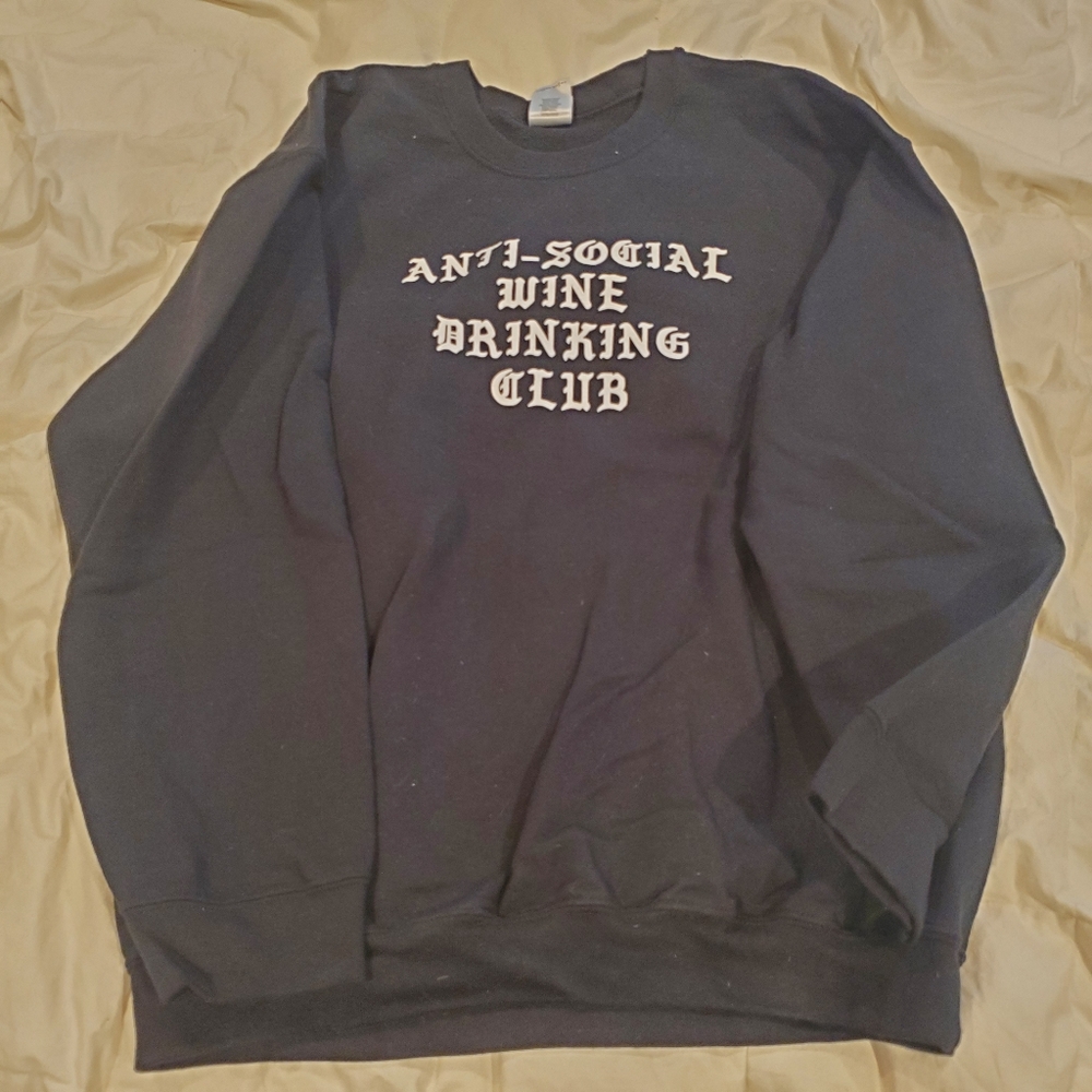 Anti-Social Wine Drinking Club Crewneck Sweatshirt